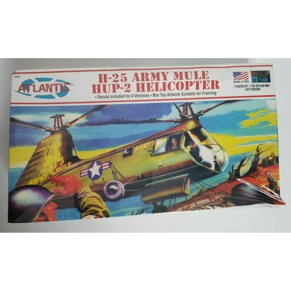 Atlantis Aurora 1/48 H-25 Army Mule HUP-2 Helicopter Model Kit‎ A502 NEW